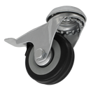 Castor Wheel Bolt Hole Swivel with Brake | Pipe Manufacturers Ltd..