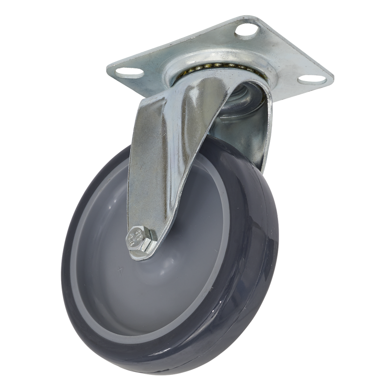 Castor Wheel Swivel Plate ¯100mm | Pipe Manufacturers Ltd..