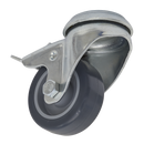 Castor Wheel Bolt Hole Swivel with Total Lock ¯50mm | Pipe Manufacturers Ltd..