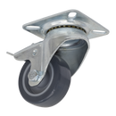 Castor Wheel Swivel Plate with Total Lock ¯50mm | Pipe Manufacturers Ltd..