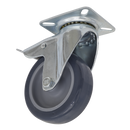 Castor Wheel Swivel Plate with Total Lock ¯75mm | Pipe Manufacturers Ltd..