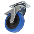 Castor Wheel Swivel Plate with Total Lock ¯125mm | Pipe Manufacturers Ltd..