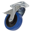 Castor Wheel Swivel Plate with Total Lock ¯160mm | Pipe Manufacturers Ltd..