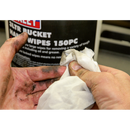 Hand Wipes Bucket Pack of 150 | Pipe Manufacturers Ltd..