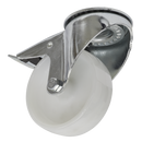 Castor Wheel Bolt Hole Swivel with Total Lock ¯100mm | Pipe Manufacturers Ltd..