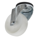 Castor Wheel Bolt Hole Swivel ¯100mm | Pipe Manufacturers Ltd..