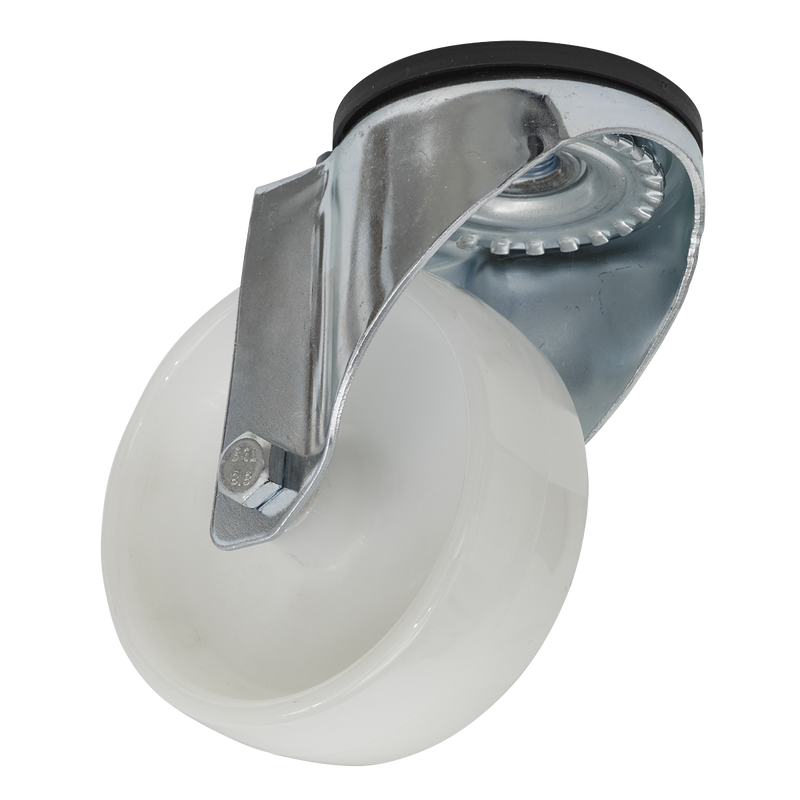 Castor Wheel Bolt Hole Swivel ¯100mm | Pipe Manufacturers Ltd..