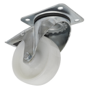 Castor Wheel Swivel Plate with Total Lock ¯100mm | Pipe Manufacturers Ltd..