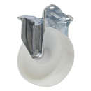 Castor Wheel Fixed Plate ¯125mm | Pipe Manufacturers Ltd..