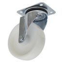 Castor Wheel Swivel Plate ¯125mm | Pipe Manufacturers Ltd..