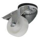 Castor Wheel Bolt Hole Swivel with Total Lock ¯80mm | Pipe Manufacturers Ltd..