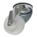 Castor Wheel Bolt Hole Swivel ¯80mm | Pipe Manufacturers Ltd..