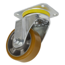 Castor Wheel Swivel Plate ¯125mm | Pipe Manufacturers Ltd..