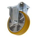 Castor Wheel Fixed Plate ¯160mm | Pipe Manufacturers Ltd..