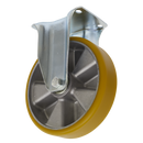 Castor Wheel Fixed Plate ¯200mm | Pipe Manufacturers Ltd..