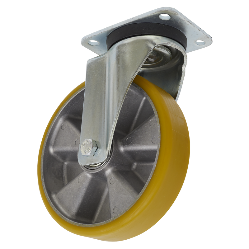 Castor Wheel Swivel Plate ¯200mm | Pipe Manufacturers Ltd..