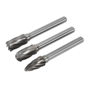 Tungsten Carbide Rotary Burr Set 3pc Ripper/Coarse | Pipe Manufacturers Ltd..