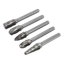 Tungsten Carbide Rotary Burr Set 5pc Ripper/Coarse | Pipe Manufacturers Ltd..