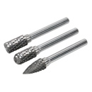 Tungsten Carbide Rotary Burr Set 3pc | Pipe Manufacturers Ltd..