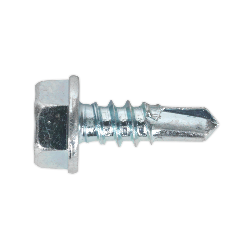 Self Drilling Screw 4.2 x 13mm Hex Head Zinc DIN 7504K Pack of 100 | Pipe Manufacturers Ltd..