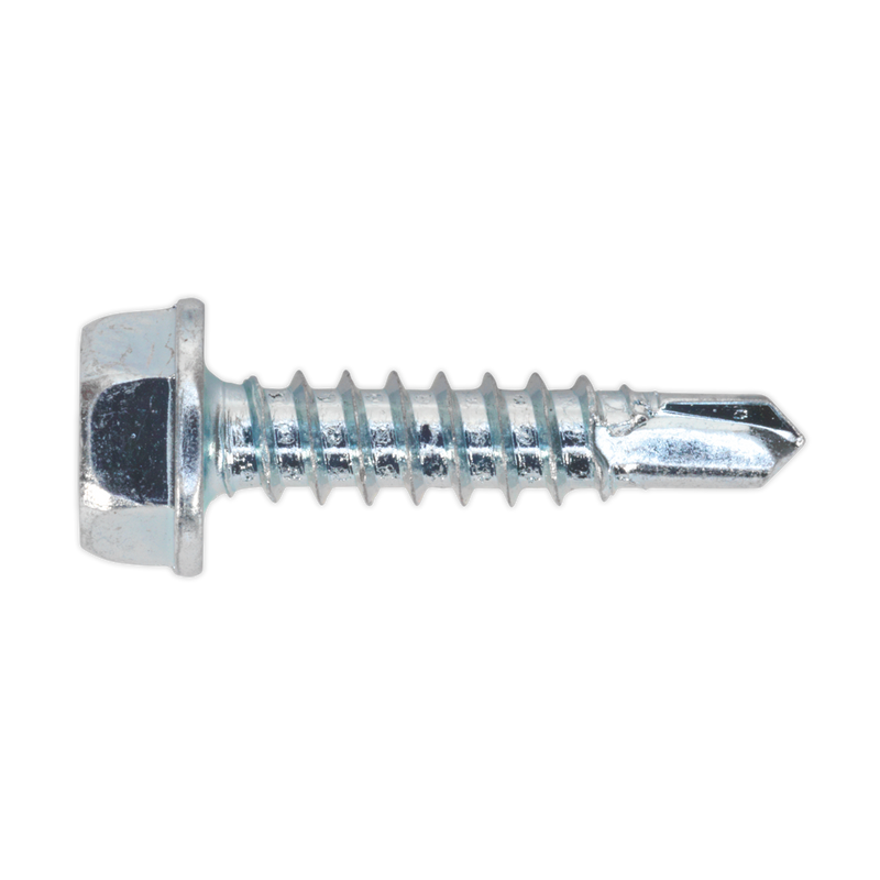 Self Drilling Screw 4.2 x 19mm Hex Head Zinc DIN 7504K Pack of 100 | Pipe Manufacturers Ltd..