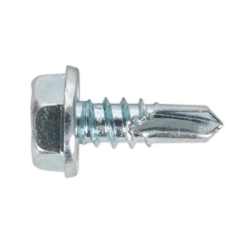 Self Drilling Screw 4.8 x 13mm Hex Head Zinc DIN 7504K Pack of 100 | Pipe Manufacturers Ltd..