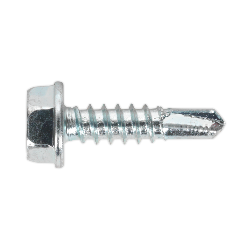 Self Drilling Screw 4.8 x 19mm Hex Head Zinc DIN 7504K Pack of 100 | Pipe Manufacturers Ltd..