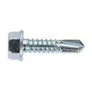 Self Drilling Screw 6.3 x 25mm Hex Head Zinc DIN 7504K Pack of 100 | Pipe Manufacturers Ltd..