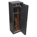 Gun Cabinet with Ammo Box & Electronic Lock 8 Gun Capacity | Pipe Manufacturers Ltd..