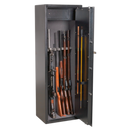 Gun Cabinet with Ammo Box & Electronic Lock 8 Gun Capacity | Pipe Manufacturers Ltd..