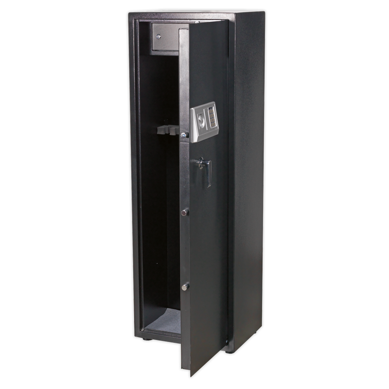 Gun Cabinet with Ammo Box & Electronic Lock 8 Gun Capacity | Pipe Manufacturers Ltd..