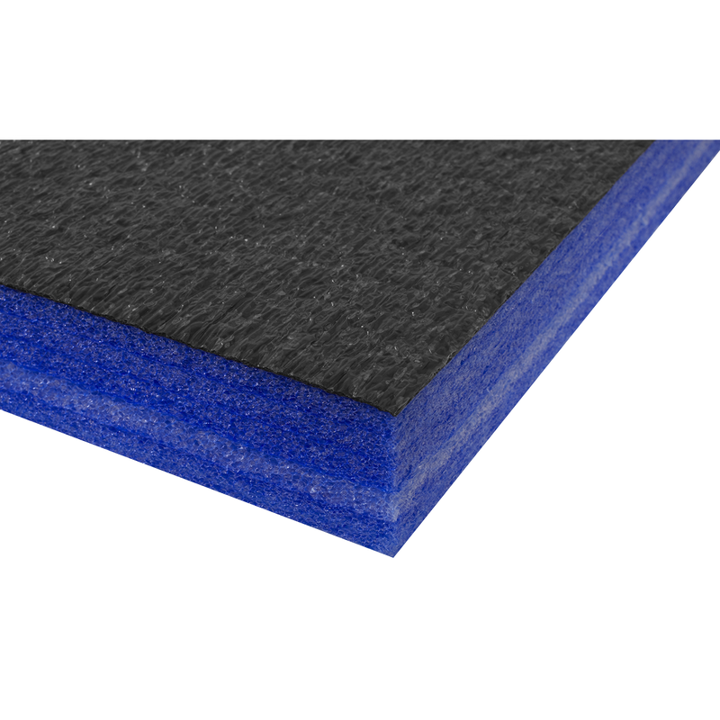Easy Peel Shadow Foam Blue/Black 1200 x 550 x 50mm | Pipe Manufacturers Ltd..