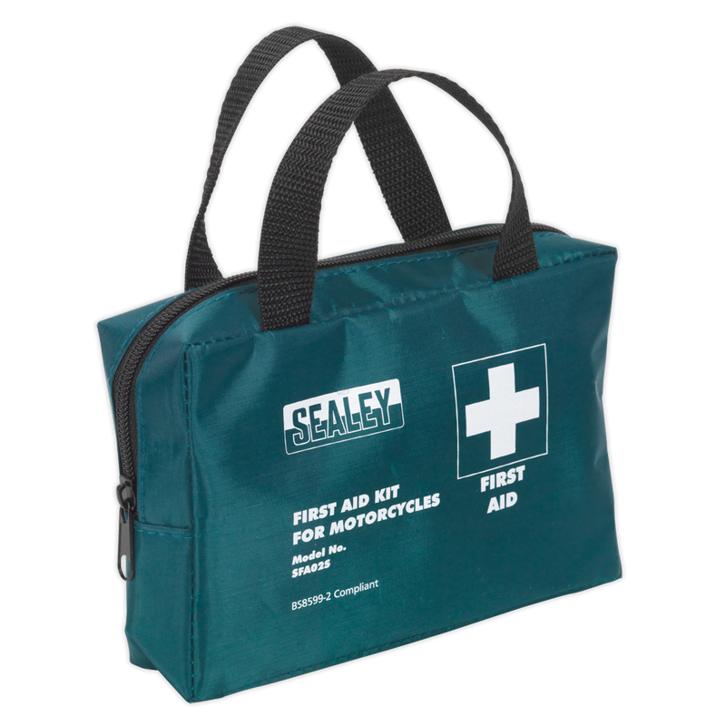 First Aid Kit Small for Mopeds & Motorcycles - BS 8599-2 Compliant | Pipe Manufacturers Ltd..