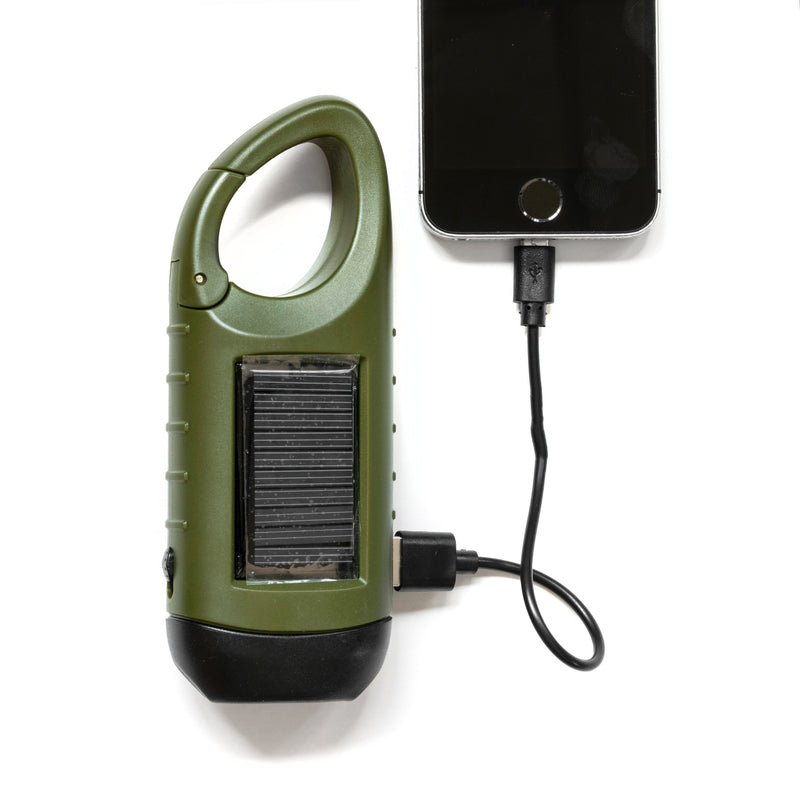 SFCC Solar Hand Cranked Flash Light and Charger