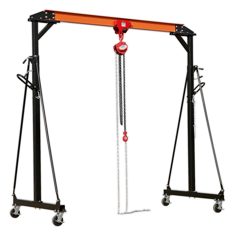 Portable Gantry Crane Adjustable 1tonne | Pipe Manufacturers Ltd..