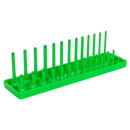 Socket Holder 1/4"Sq Drive 4-15mm Hi-Vis Green | Pipe Manufacturers Ltd..