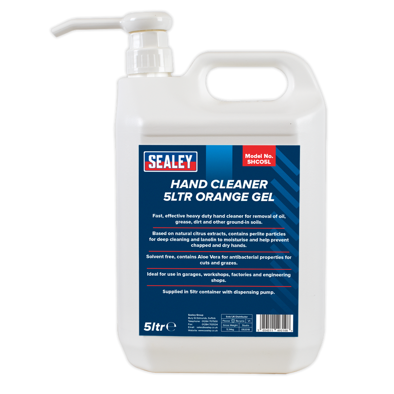 Hand Cleaner 5L Orange Gel | Pipe Manufacturers Ltd..
