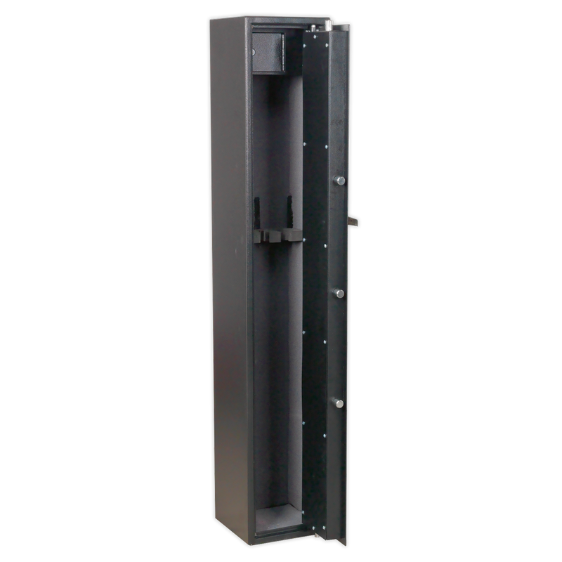 Gun Cabinet with Ammo Box & Key Lock 3 Gun Capacity | Pipe Manufacturers Ltd..