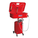 Mobile Parts Cleaning Tank Air Operated with Reservoir | Pipe Manufacturers Ltd..