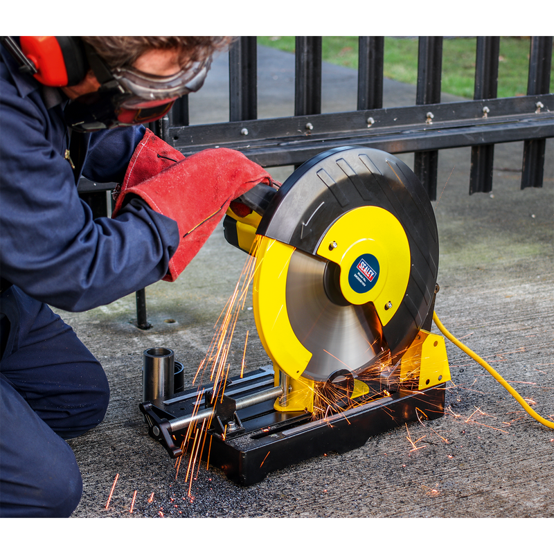 Cut-Off Machine ¯355mm 110V with Blade | Pipe Manufacturers Ltd..