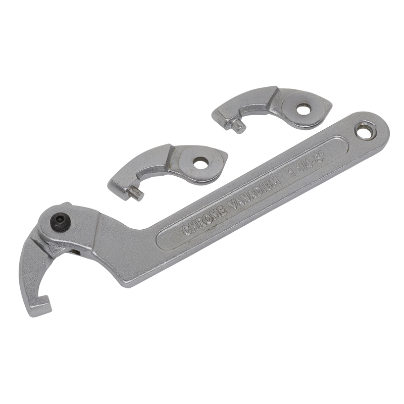 Adjustable C Spanner - Hook & Pin Wrench Set 4pc 32-76mm | Pipe Manufacturers Ltd..