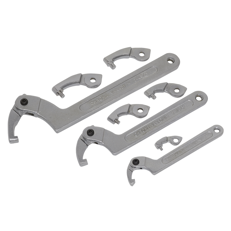 Adjustable C Spanner - Hook & Pin Wrench Set 11pc | Pipe Manufacturers Ltd..