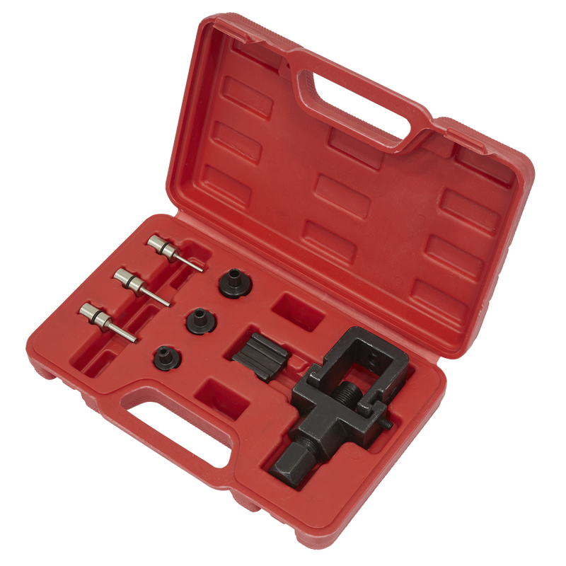 Motorcycle Chain Splitter & Riveting Tool Set - Heavy-Duty | Pipe Manufacturers Ltd..