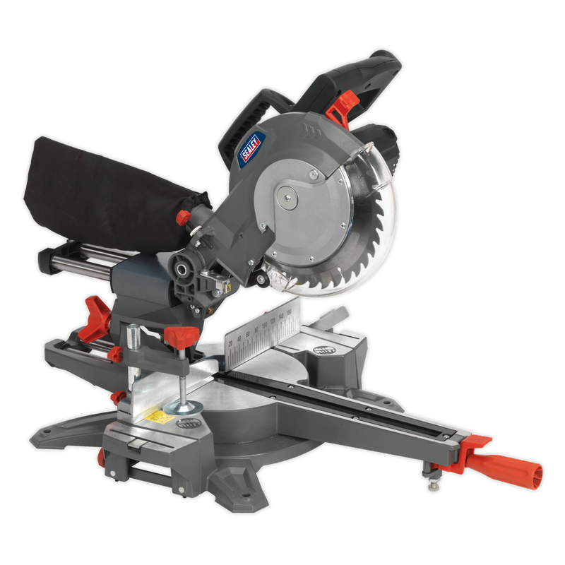 Double Sliding Compound Mitre Saw ¯216mm | Pipe Manufacturers Ltd..