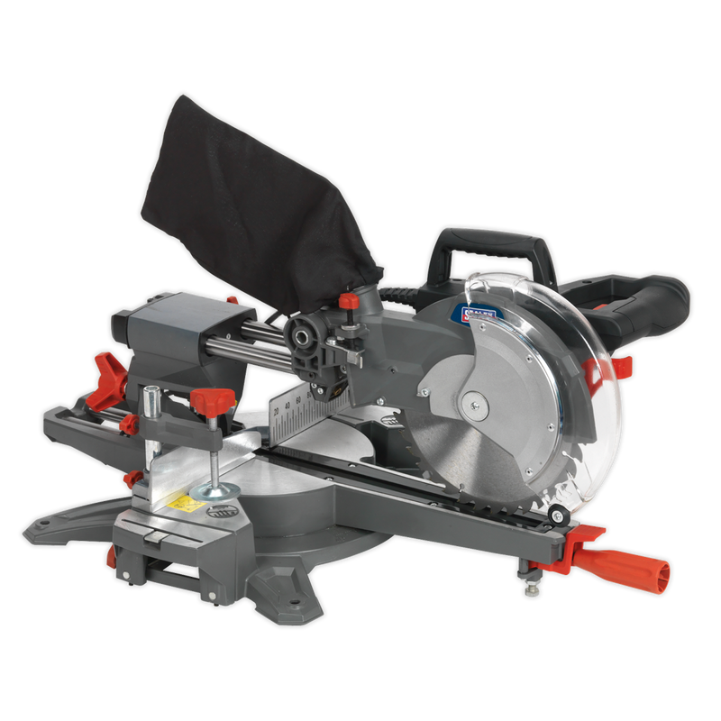 Double Sliding Compound Mitre Saw ¯216mm | Pipe Manufacturers Ltd..