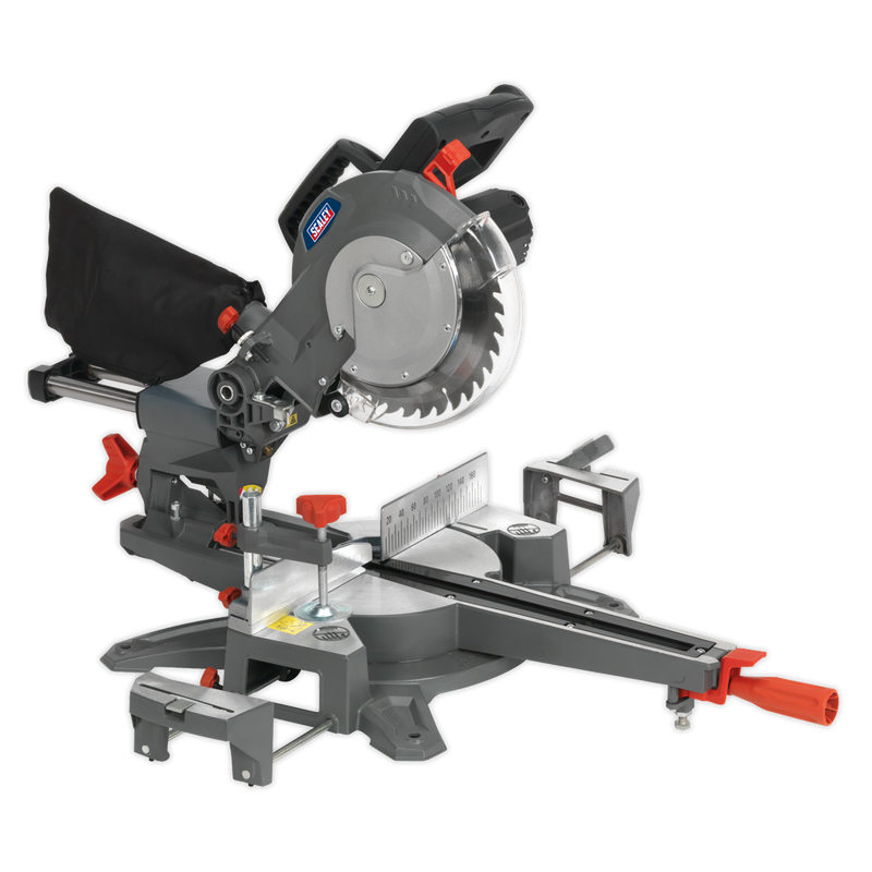 Double Sliding Compound Mitre Saw ¯216mm | Pipe Manufacturers Ltd..