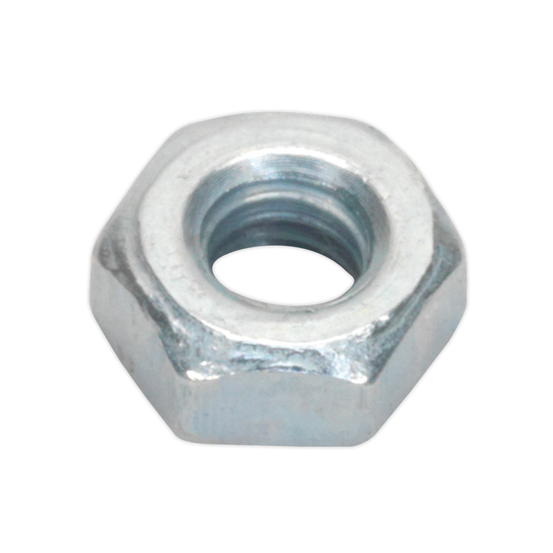 Steel Nut M3 Zinc DIN 934 Pack of 100 | Pipe Manufacturers Ltd..