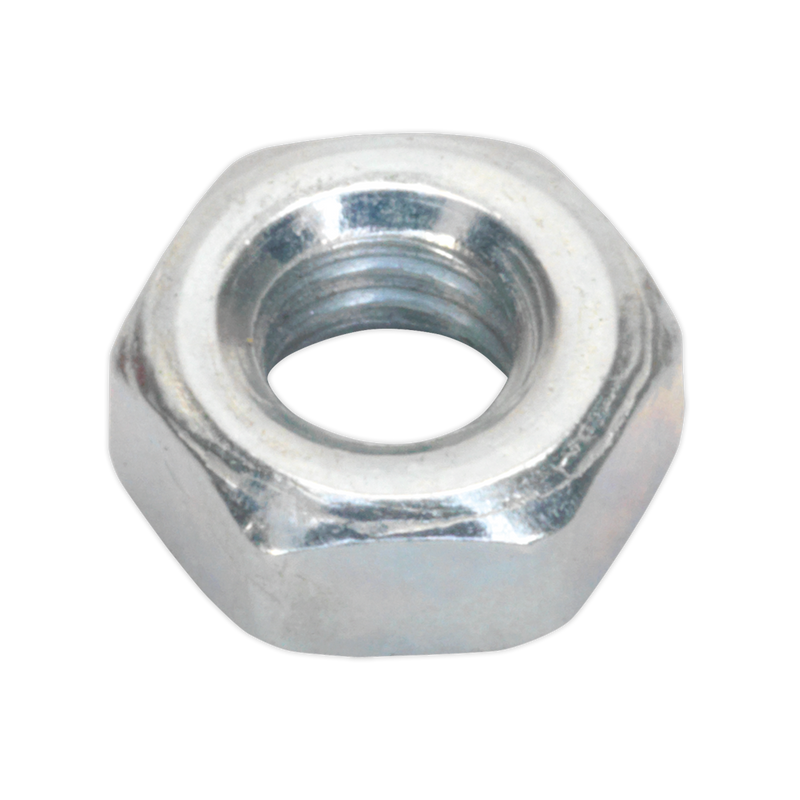 Steel Nut M4 Zinc DIN 934 Pack of 100 | Pipe Manufacturers Ltd..