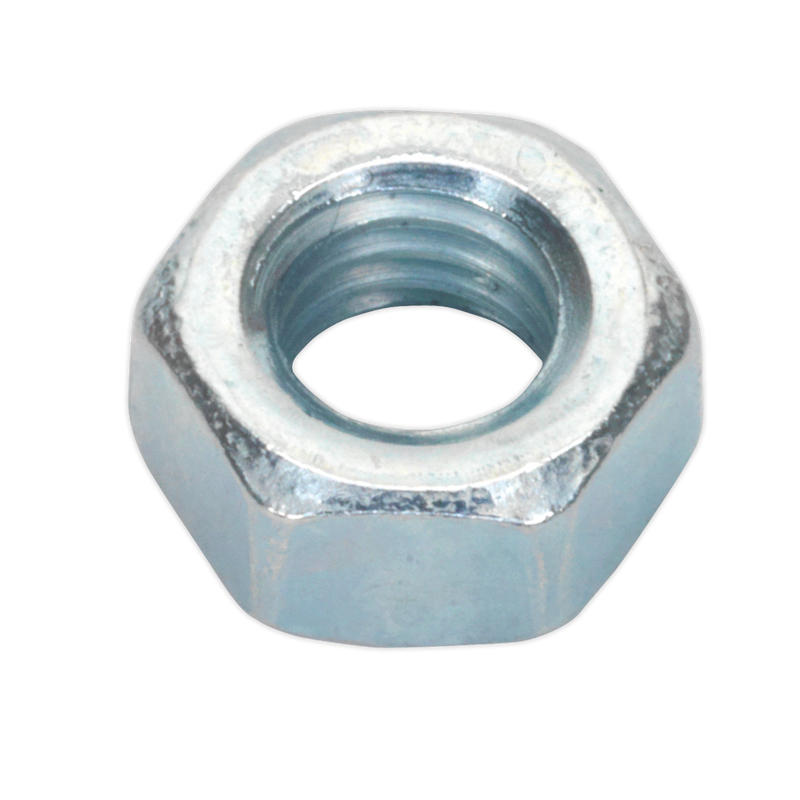 Steel Nut M5 Zinc DIN 934 Pack of 100 | Pipe Manufacturers Ltd..