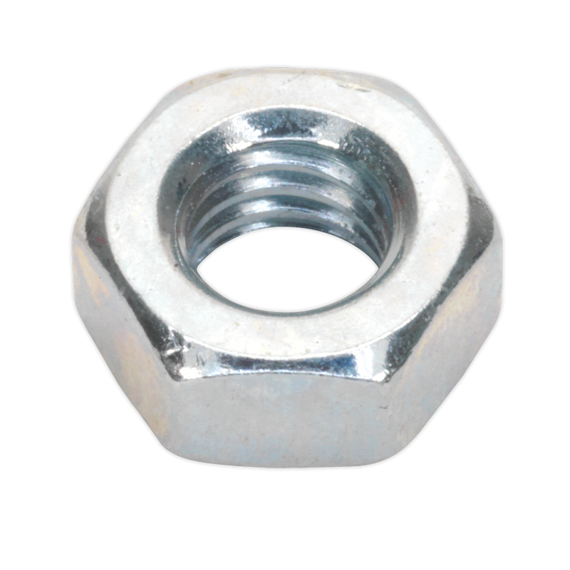Steel Nut M6 Zinc DIN 934 Pack of 100 | Pipe Manufacturers Ltd..